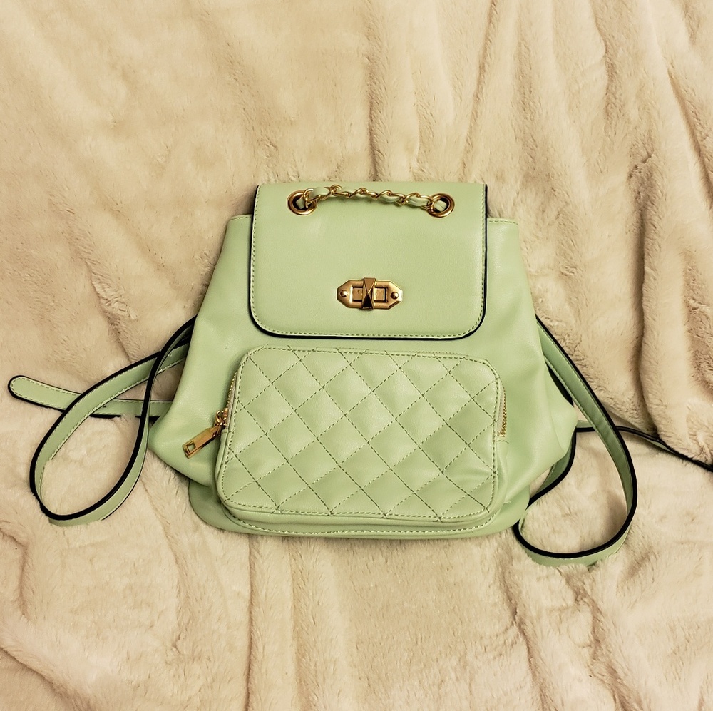 Seafoam Green Mini Backpack